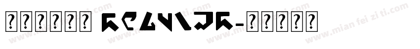 小扣连体英文 Regular字体转换